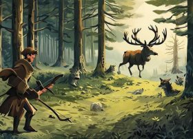 猎人的故事绘本，猎人的故事绘本内容