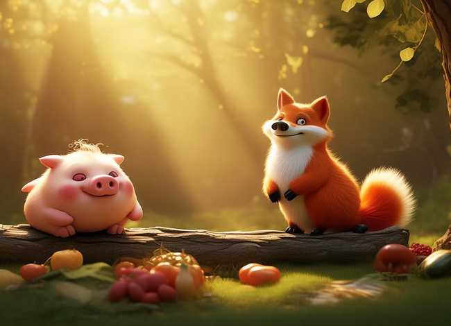 儿童童话故事小猪与狐狸（小猪与狐狸的故事）