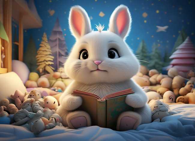 小兔子儿童故事睡前故事 小故事睡前故事小兔子