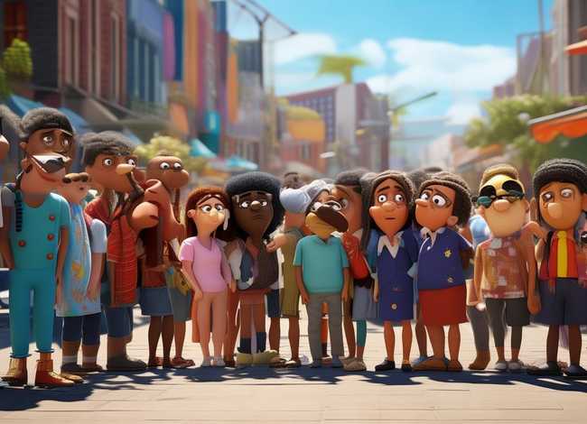 有关排队的故事视频；有关排队的故事视频短片