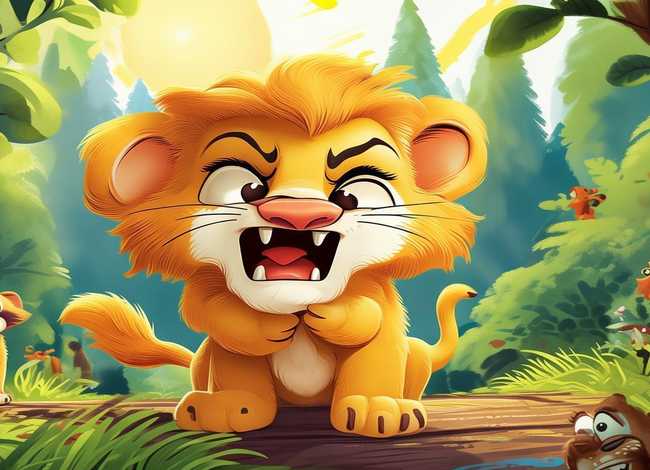 儿童故事小狮子发脾气 幼儿故事乱发脾气的小狮子