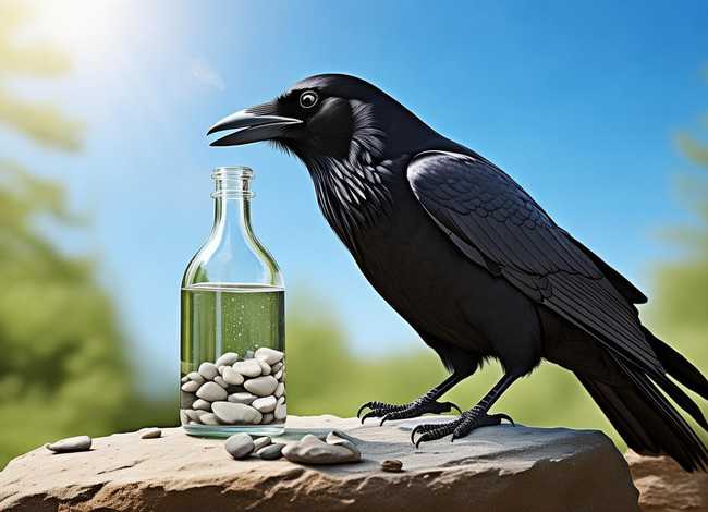 乌鸦喝水儿童故事完整版300字（乌鸦喝水故事文字版）