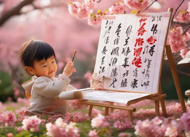 儿童春联故事书；春联儿童书法作品