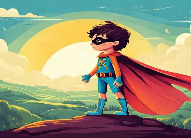 儿童小英雄的故事图画绘本，小英雄的故事小绘本