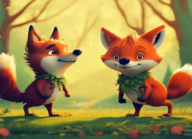 儿童故事野狼与狐狸；少儿故事狼和狐狸