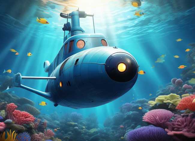 潜水艇的小故事 - 潜水艇在海底探险的小故事