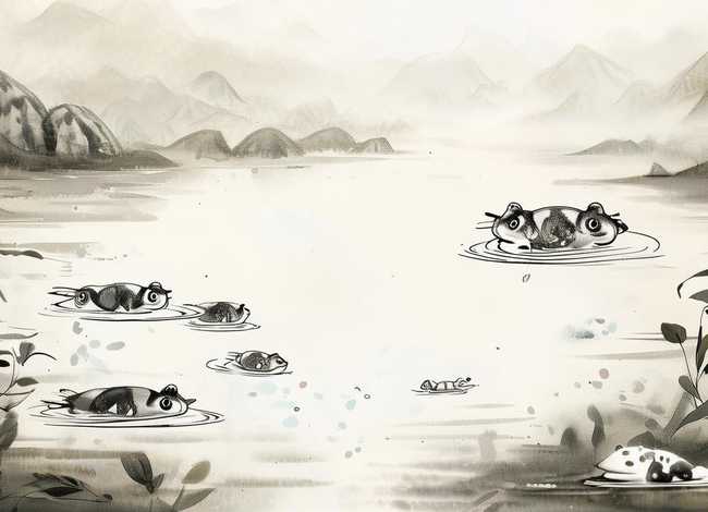 小蝌蚪找妈妈水墨画动画片；小蝌蚪找妈妈水墨画动画片观后感