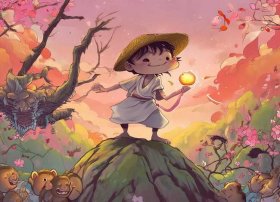 儿童桃太郎的故事；桃太郎的故事原版