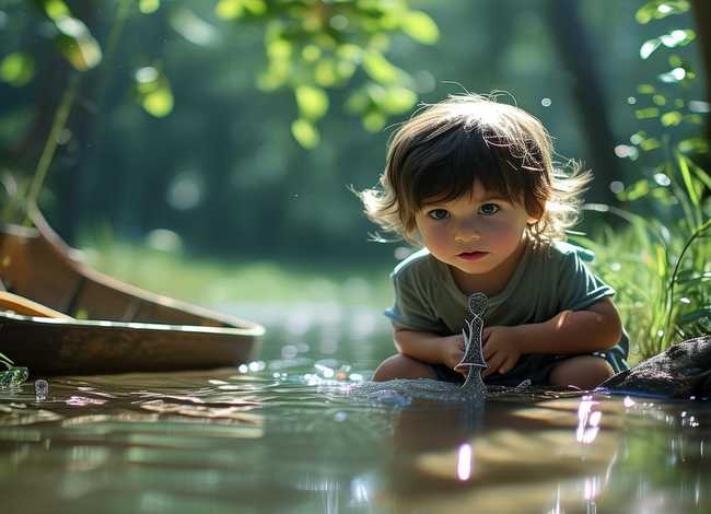 刻舟求剑儿童故事绘本，刻舟求剑故事绘本图片