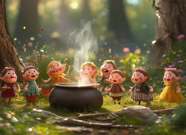 搞笑儿童故事七个小矮人；幼儿故事七个小矮人