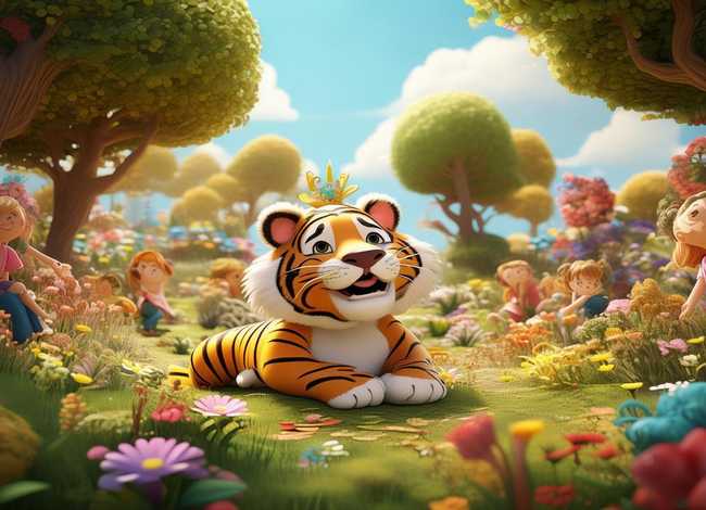 儿童故事花园里有只老虎（花园里有只老虎绘本故事）