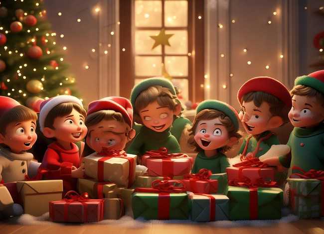 儿童圣诞摄影，儿童圣诞主题摄影