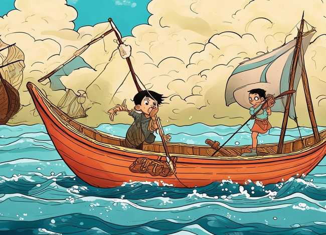 草船借箭儿童画 - 草船借箭儿童画图片