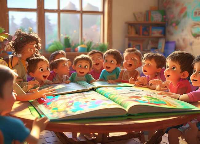 儿童故事会视频素材，少儿故事会视频