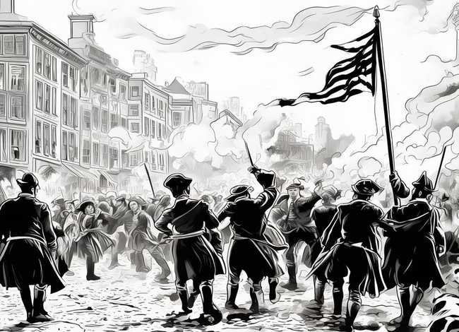 革命故事连环画简笔画 革命历史故事连环画简笔