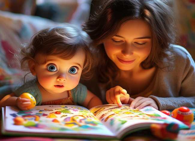 妈妈给我讲故事儿童画 - 妈妈给我讲故事画画