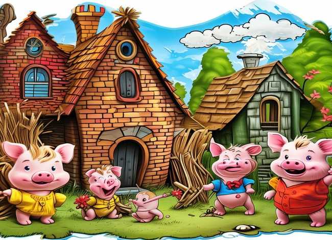 三只小猪英语绘本故事及图片、三只小猪英语绘本故事及图片手抄报 三只小猪英语绘本故事及图片、三只小猪英语绘本故事及图片手抄报