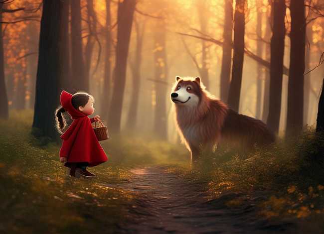 儿童睡前故事英文版的小红帽，英文故事小红帽的故事