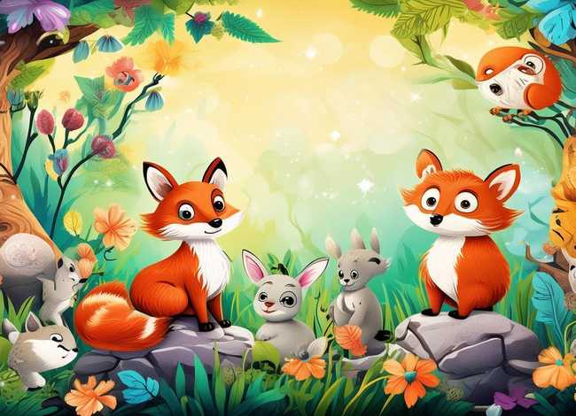 儿童动物故事书插画 - 动物故事插画图片大全图片