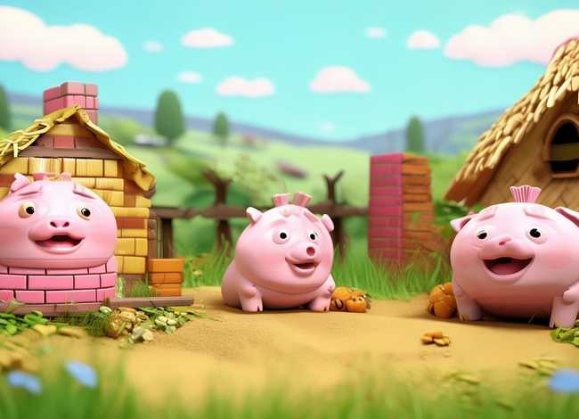 儿童英语小短剧 儿童英语短剧剧本《三只小猪》