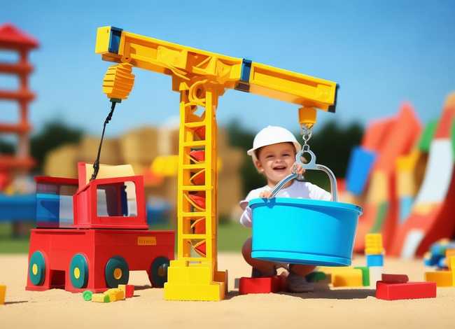 儿童吊车故事玩具，超好玩的儿童吊车玩具