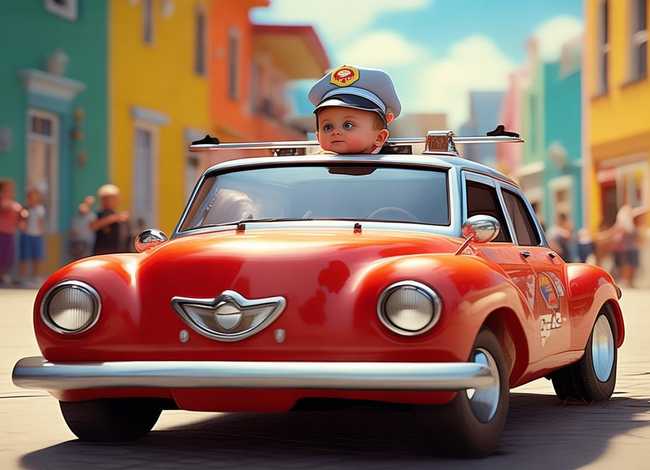 儿童警车故事文字版长篇 - 关于警车的幼儿故事