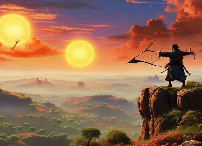 后羿射日儿童故事视频；后羿射日小故事的视频