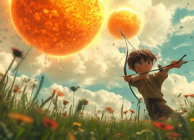 后羿射日故事儿童版 少儿故事后羿射日