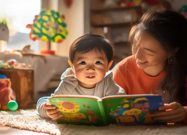 5岁的亮亮能讲很多儿童故事 - 亮亮3岁了,妈妈给亮亮讲故事