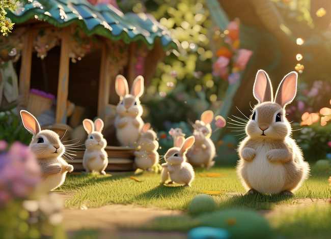 幼儿绘画小兔子乖乖的故事场景（幼儿绘画小兔子乖乖的故事场景怎么画）