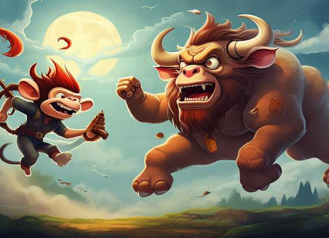 孙悟空大战牛魔王儿童故事，少儿故事孙悟空大战牛魔王