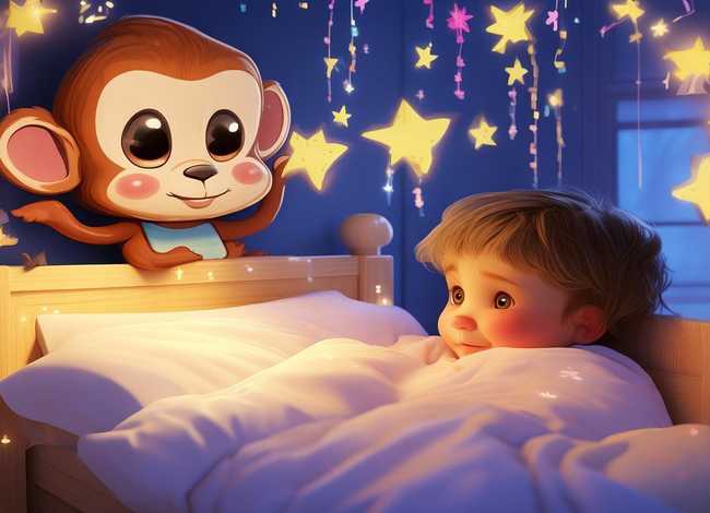 儿童猴子故事3-6岁睡前绘本，睡前故事幼儿故事大全猴子