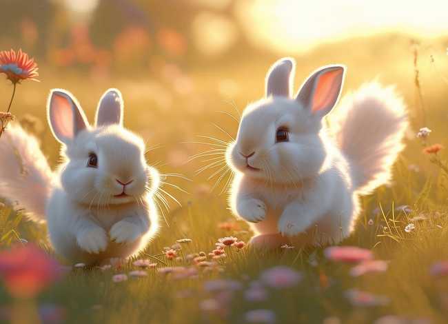 俩只兔子的故事 俩只兔子的故事图片