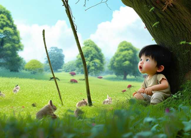 守株待兔的儿童视频故事；守株待兔的故事 视频