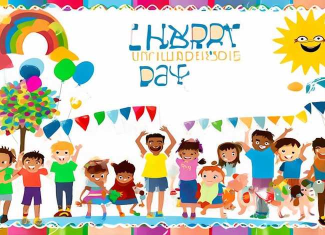 儿童节英语小报模板；儿童节英语小报模板内容