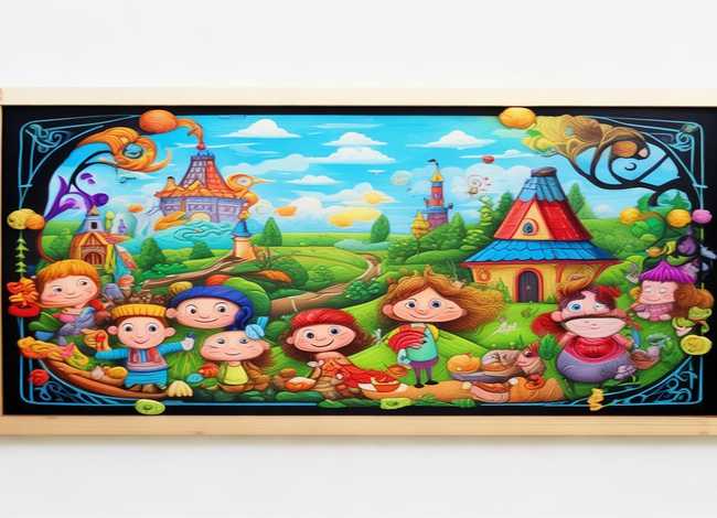 儿童故事手绘画报，儿童故事海报手绘简图