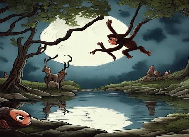 儿童睡前故事猴子捞月 幼儿睡前故事猴子捞月