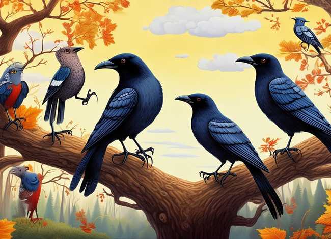 儿童故事绘本七只乌鸦，七只乌鸦绘本故事完整版图片