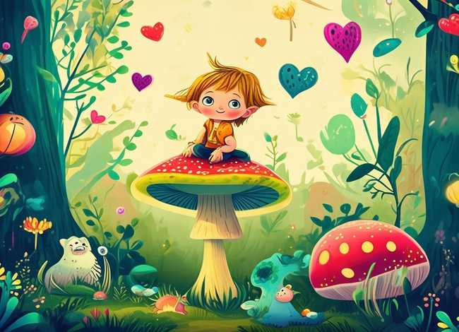 儿童故事插图，儿童故事插图素材