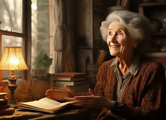 老奶奶讲故事；老奶奶讲故事看图写话