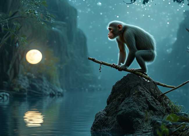 讲故事猴子捞月亮的故事 - 讲故事猴子捞月亮的故事是什么