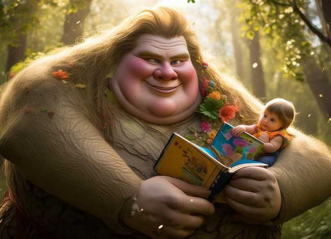 儿童故事巨人的故事 - 有关巨人的故事、绘本故事