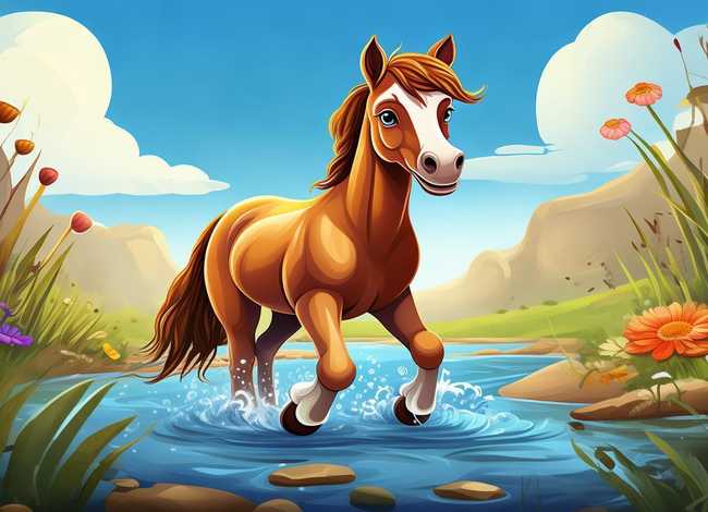 小马过河儿童故事短视频；小故事小马过河的故事视频