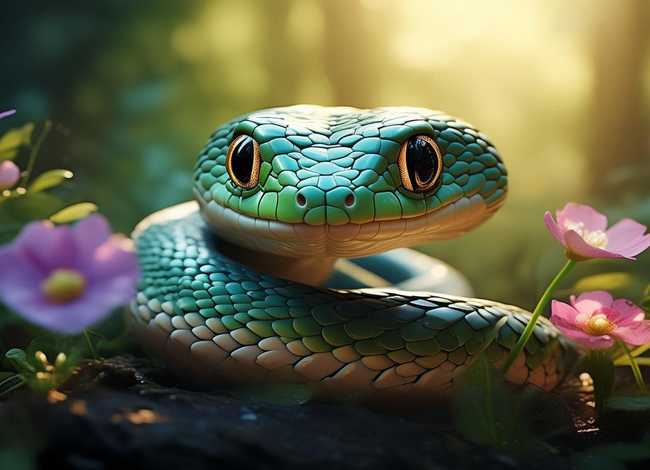 小蛇的故事文字版，小蛇的故事文字版图片