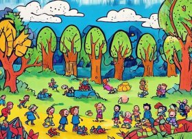 儿童自制绘本故事绘画范本，自制幼儿绘本故事图画 制作 手绘