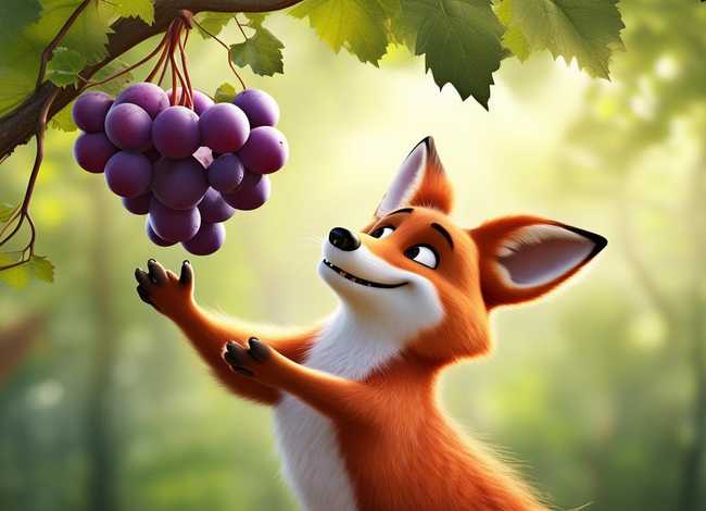 狐狸和葡萄幼儿故事文字版 - 狐狸和葡萄幼儿故事文字版图片
