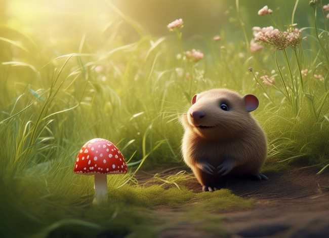 鼹鼠的故事小蘑菇；鼹鼠的故事小蘑菇图片