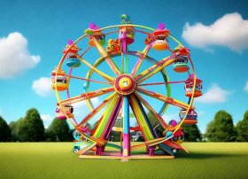 摩天轮儿童版、摩天轮的画儿童版 简便可以画