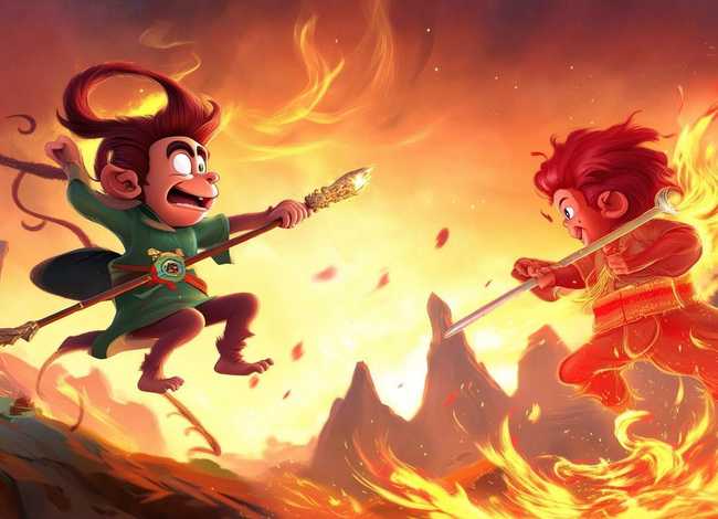 悟空力战红孩儿的儿童童话故事 - 孙悟空大战红孩儿的故事名字