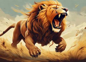 狮吼画 - 狮吼绘画